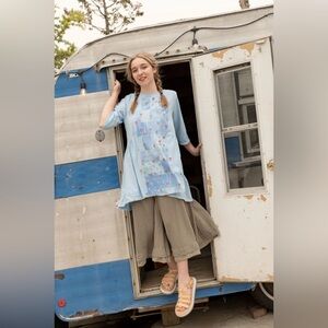 Blue Fish 2284-2 Jen's Tunic Summer Splash Organic Cotton USA NWT